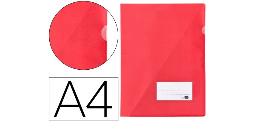 Carpeta liderpapel dossier a4 uñero color rojo