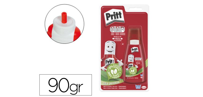 Pegamento cola universal pritt transparente bote de 100 g