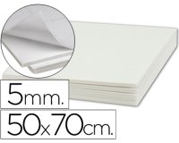 Carton pluma liderpapel blanco adhesivo 1 cara 50x70 cm espesor 5 mm