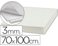 Carton pluma liderpapel blanco adhesivo 1 cara 70x100 cm espesor 3 mm