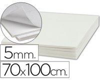 Carton pluma liderpapel blanco adhesivo 1 cara 70x100 cm espesor 5 mm