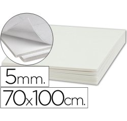 Carton pluma liderpapel blanco adhesivo 1 cara 70x100 cm espesor 5 mm