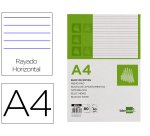 Bloc notas liderpapel horizontal a4 80 hojas 60g/m2