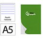 Bloc notas liderpapel horizontal a5 80 hojas 60g/m2 perforado
