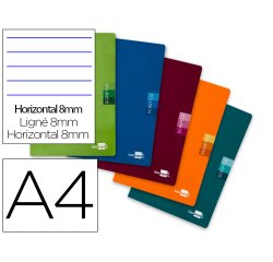 Libreta liderpapel scriptus a4 48 hojas 90g/m2 horizontal con margen