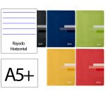 Libreta liderpapel scriptus a5 plus 48 hojas 90gr horizontal con margen