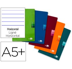 Libreta liderpapel scriptus a5 plus 48 hoj. 90g/m2 horizontalcon margen