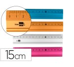 Regla liderpapel 15 cm aluminio colores surtidos
