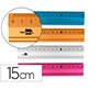Regla liderpapel 15 cm aluminio colores surtidos