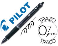 Boligrafo pilot acroball negro tinta aceite punta de bola de 1,0mm retractil