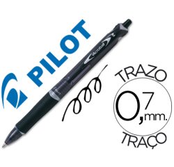 Boligrafo pilot acroball negro tinta aceite punta de bola de 1,0mm retractil