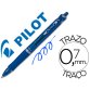 Boligrafo pilot acroball azul tinta aceite punta de bola de 1,0mm retractil