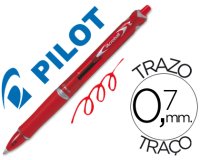 Boligrafo pilot acroball rojo tinta aceite punta de bola de 1,0mm retractil