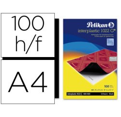 Papel carbon pelikan negro interplastic din a4 caja de 100 hojas