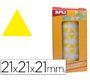 Gomets autoadhesivos triangulares 21x21x21 mm en rollo Apli