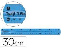 Regla maped plastico flexible de 30 cm colores surtidos
