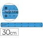 Regla maped plastico flexible de 30 cm colores surtidos