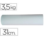 Papel kraft liderpapel bobina ancho 31 cm longitud 188 m peso 3,5 kg gramaje 50 gr blanco