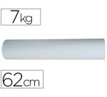 Papel kraft liderpapel bobina ancho 62 cm longitud 188 mt peso 7 kg gramaje 50 gr blanco