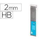 Minas liderpapel grafito 2 mm estuche de 12 minas longitud 120 mm