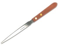 Abrecartas q-connect con mango de madera longitud 215 mm