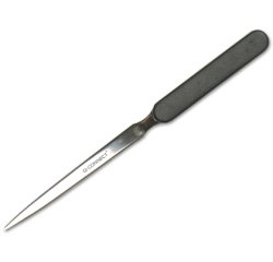 Abrecartas q-connect con mango de plastico negro longitud 190 mm