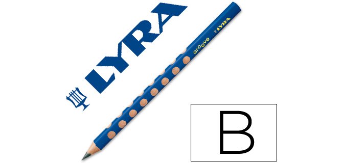 Lapices de grafito lyra groove triangular mina b de 4,25 mm