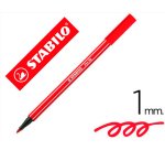 Rotulador stabilo acuarelable pen 68 rojo carmin punta gruesa 1mm