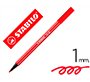 Rotulador stabilo acuarelable pen 68 rojo carmin punta gruesa 1mm
