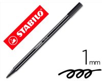 Rotulador stabilo acuarelable pen 68 negro punta gruesa 1mm