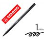 Rotulador stabilo acuarelable pen 68 negro punta gruesa 1mm