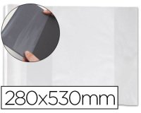 Forralibro pvc con solapa ajustable adhesivo 280x530 mm