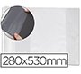 Forralibro pvc con solapa ajustable adhesivo 280x530 mm