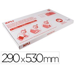 Forralibro pvc con solapa ajustable adhesivo 290x530 mm