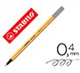 Rotulador stabilo punta de fib ra point 88 gris oscuro punta fina 0,4mm
