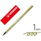 Rotulador stabilo acuarelable pen 68 verde tierra punta gruesa 1mm