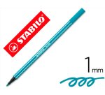 Rotulador stabilo acuarelable pen 68 turquesa punta gruesa 1mm