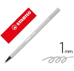 Rotulador stabilo acuarelable pen 68 gris azulado palido punta gruesa 1mm