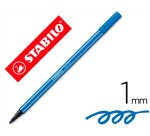 Rotulador stabilo acuarelable pen 68 azul marino punta gruesa 1mm