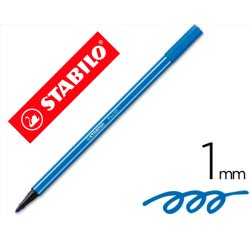 Rotulador stabilo acuarelable pen 68 azul marino punta gruesa 1mm
