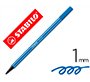 Rotulador stabilo acuarelable pen 68 azul marino punta gruesa 1mm