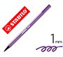 Rotulador stabilo acuarelable pen 68 violeta punta gruesa 1mm