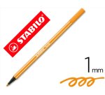 Rotulador stabilo acuarelable pen 68 naranja punta gruesa 1mm