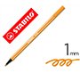 Rotulador stabilo acuarelable pen 68 naranja punta gruesa 1mm