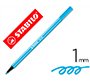 Rotulador stabilo acuarelable pen 68 azul celeste punta gruesa 1mm