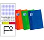 Bloc espiral oxford cartoncillo folio 80 hojas cuadros 4 mm