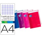 Bloc espiral oxford tapa extradura microperforado din a4 80 hojas cuadros 5mm colores surtidos