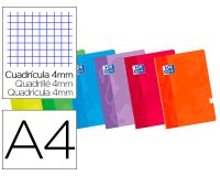 Libreta escolar oxford 48 h din a4 cuadro 4 mm
