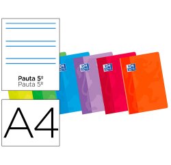 Libreta escolar oxford 48 h din a4 2 rayas pauta