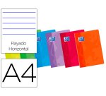 Libreta escolar oxford din a4 48 hojas rayado horizontal colores surtidos